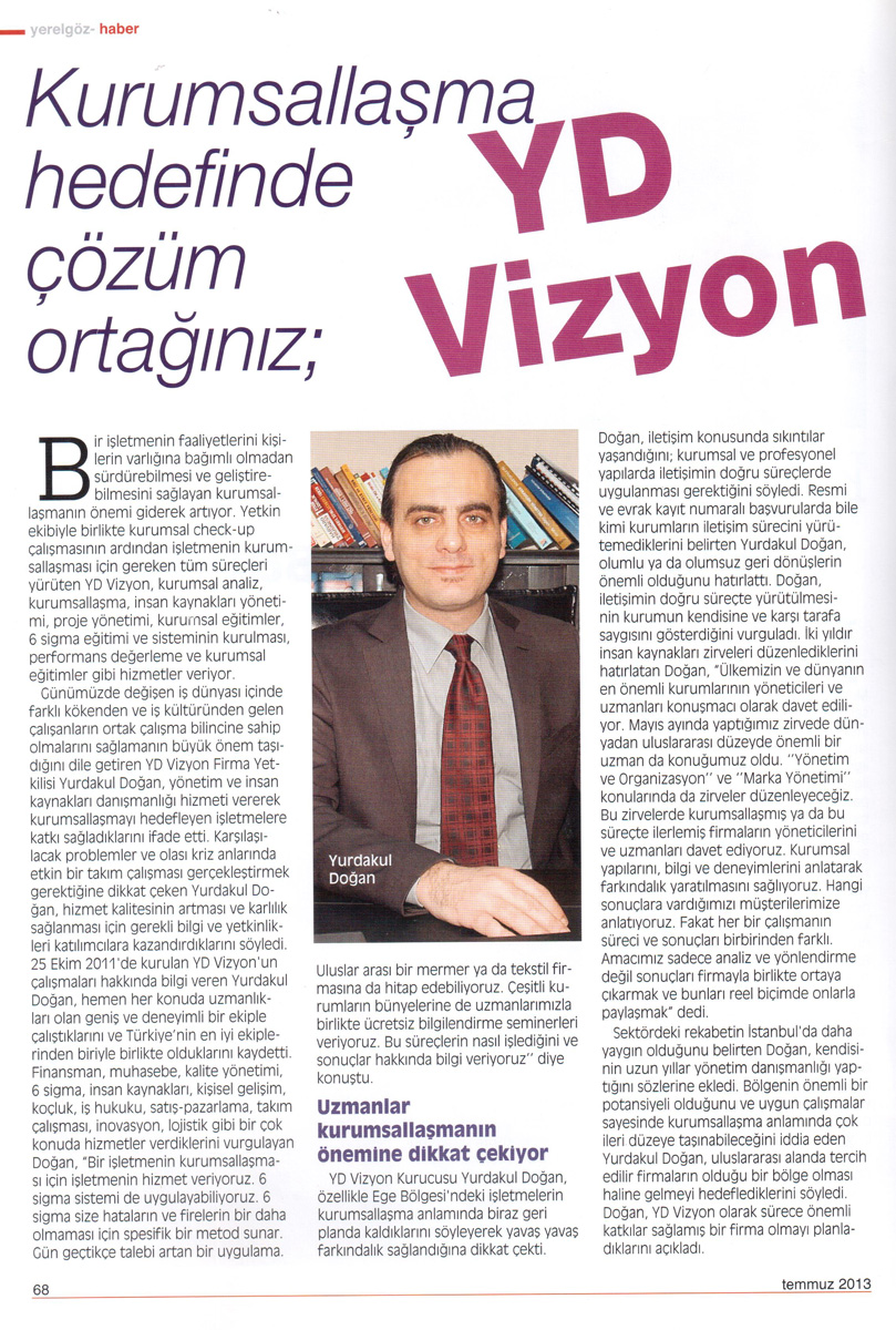 Yerel Göz Dergisi - Haber - 07.2013